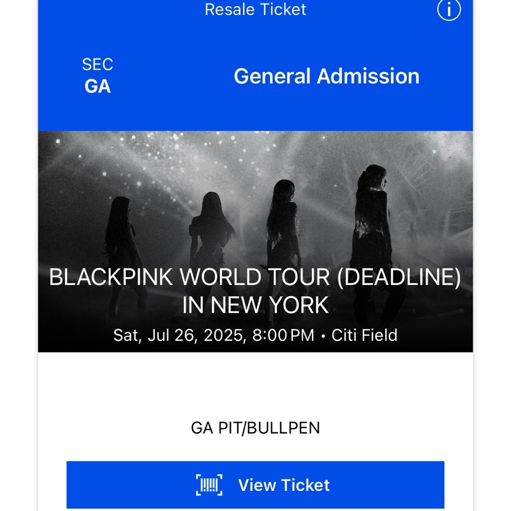 Blackpink World Tour Ticket